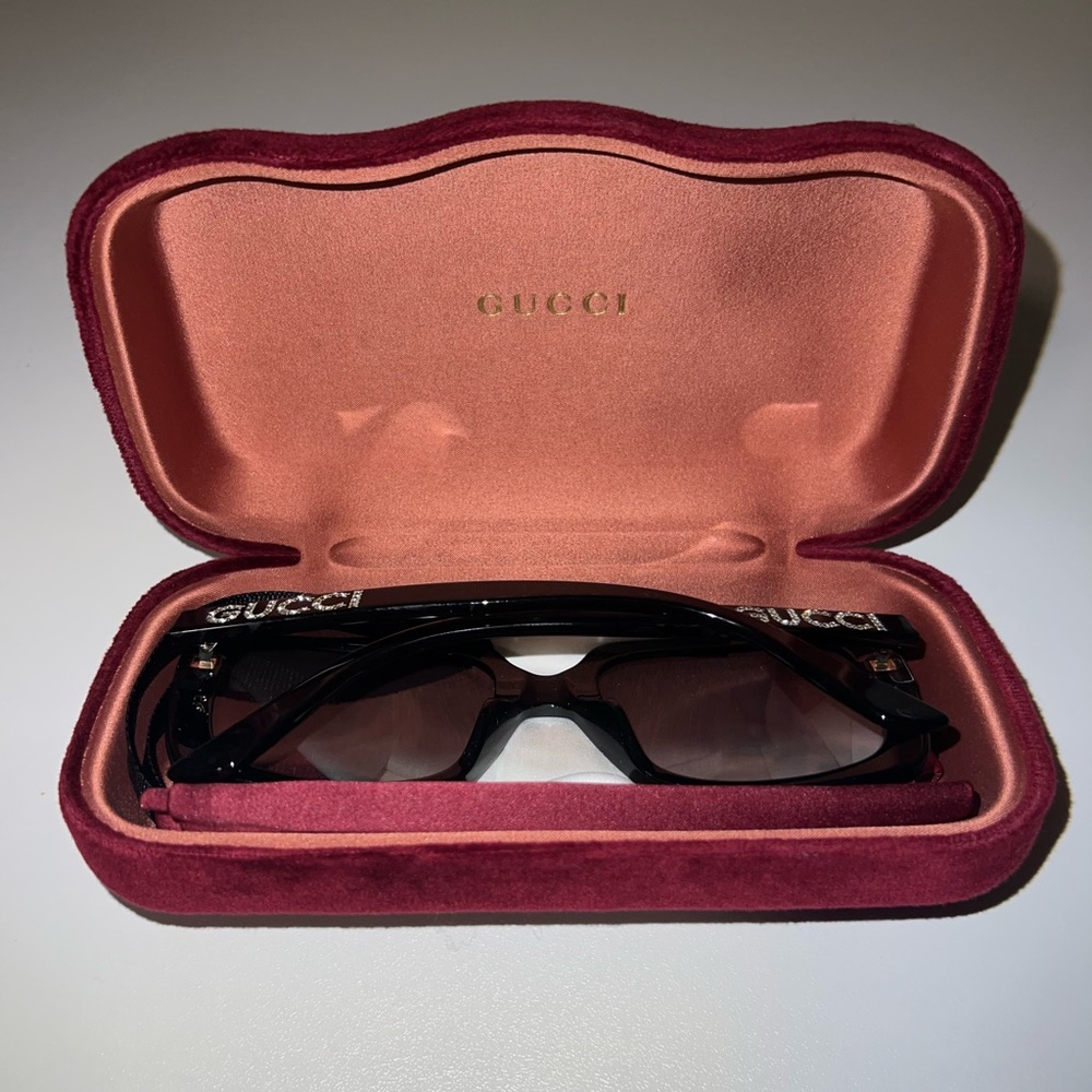 Gucci Rhinestone Logo Glasses